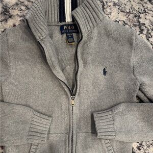 Polo by Ralph Lauren Kids Gray Zip-Up Sweater